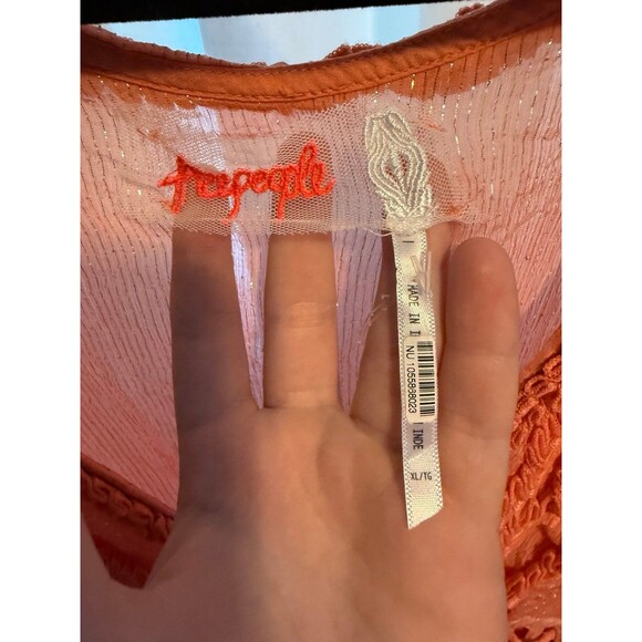 Free People Seraphina Maxi Dress Size XL Small flaw - Picture 4 of 7